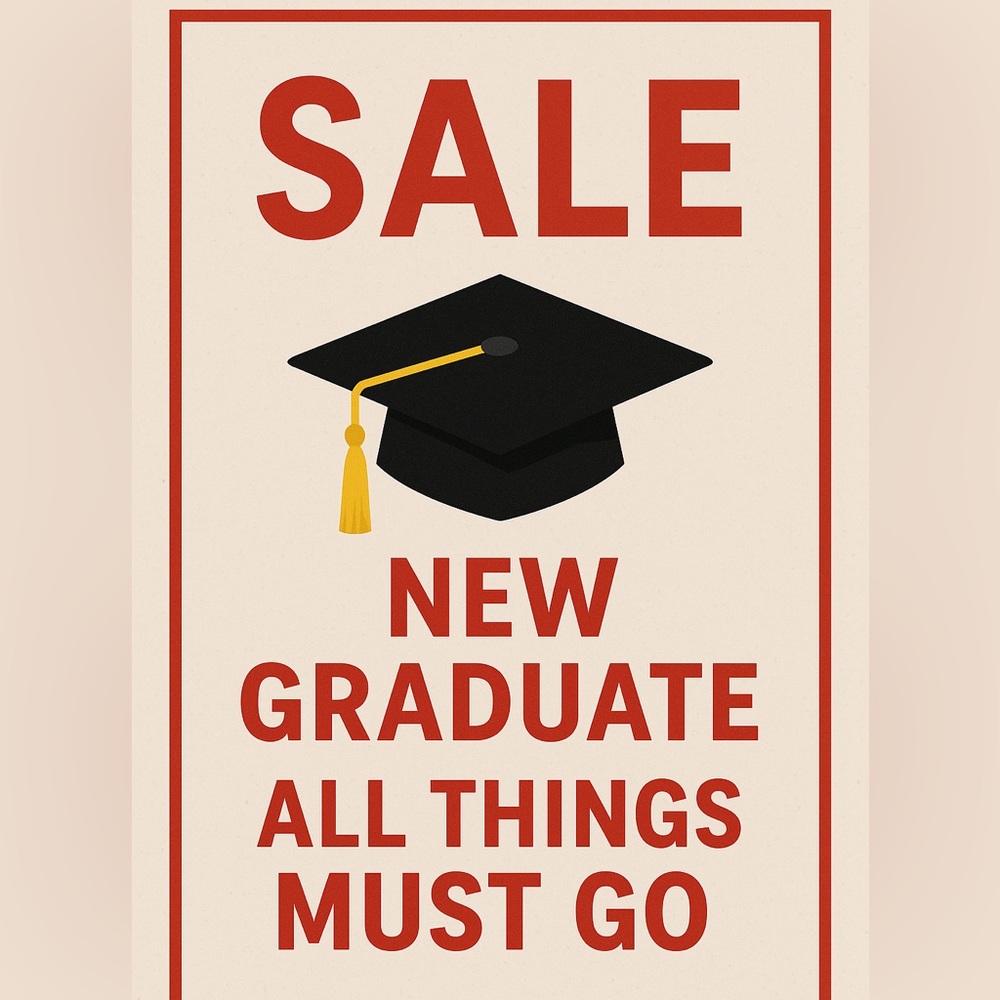 Graduation Sale Poster